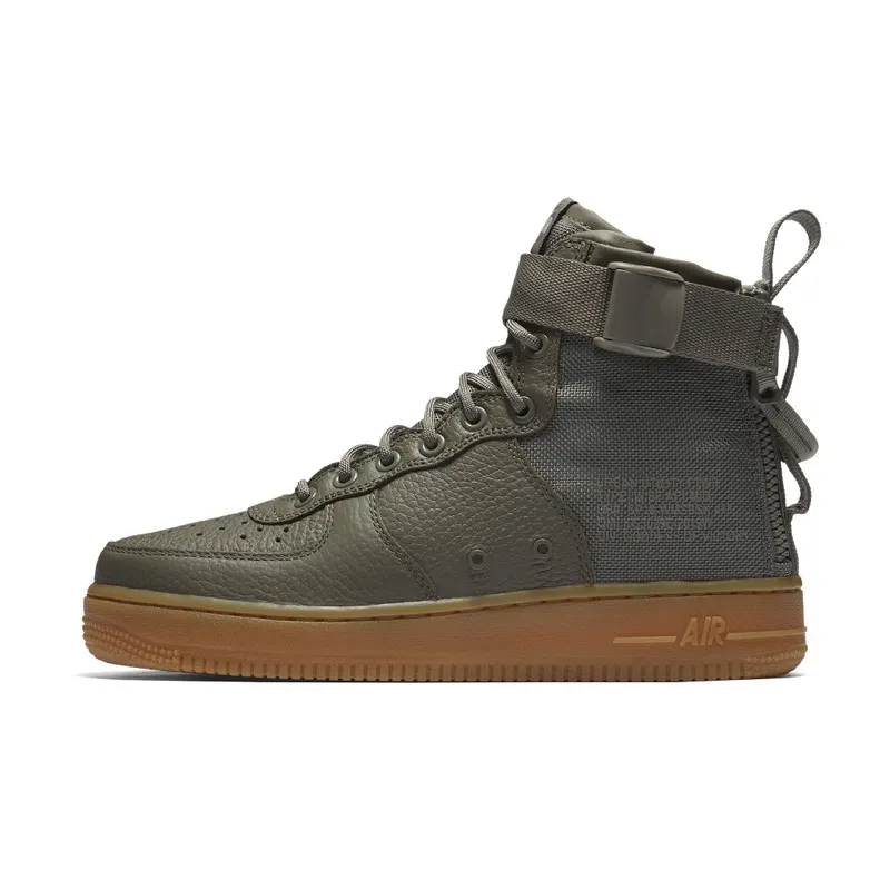 Nike SF Air Force 1 Mid Dark Stucco (W) Dark Stucco/Dark Stucco-Gum Light Brown (AA3966-004)