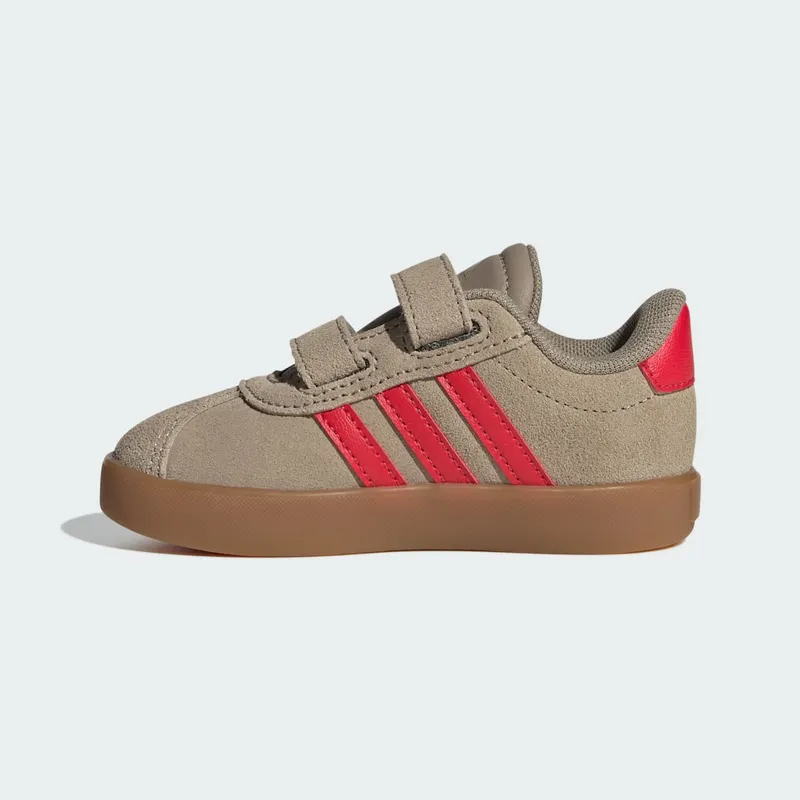 Adidas VL Court 3.0 Blanch Cargo / Pure Ruby / Gold Metallic (IH3968)