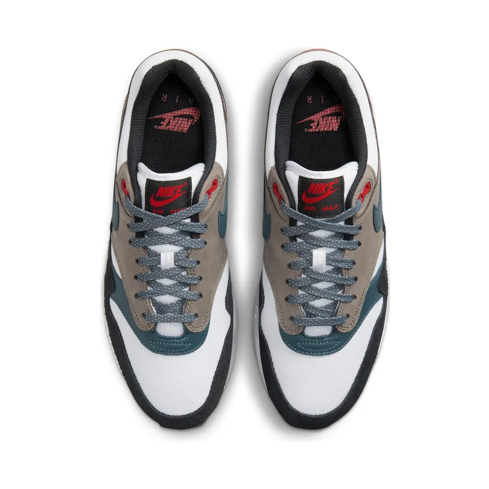 Nike Air Max 1 Premium White/Black/Soft Grey/Slate Blue (FJ0698-100)
