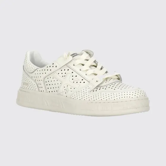 Premiata Quinnd Perforated Leather Sneakers White (QUINND8251)