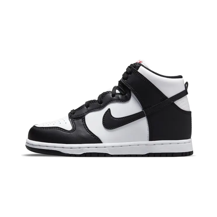Nike Dunk High Black White (PS) (2021) “White / University Red / Black” (DD2314-103)