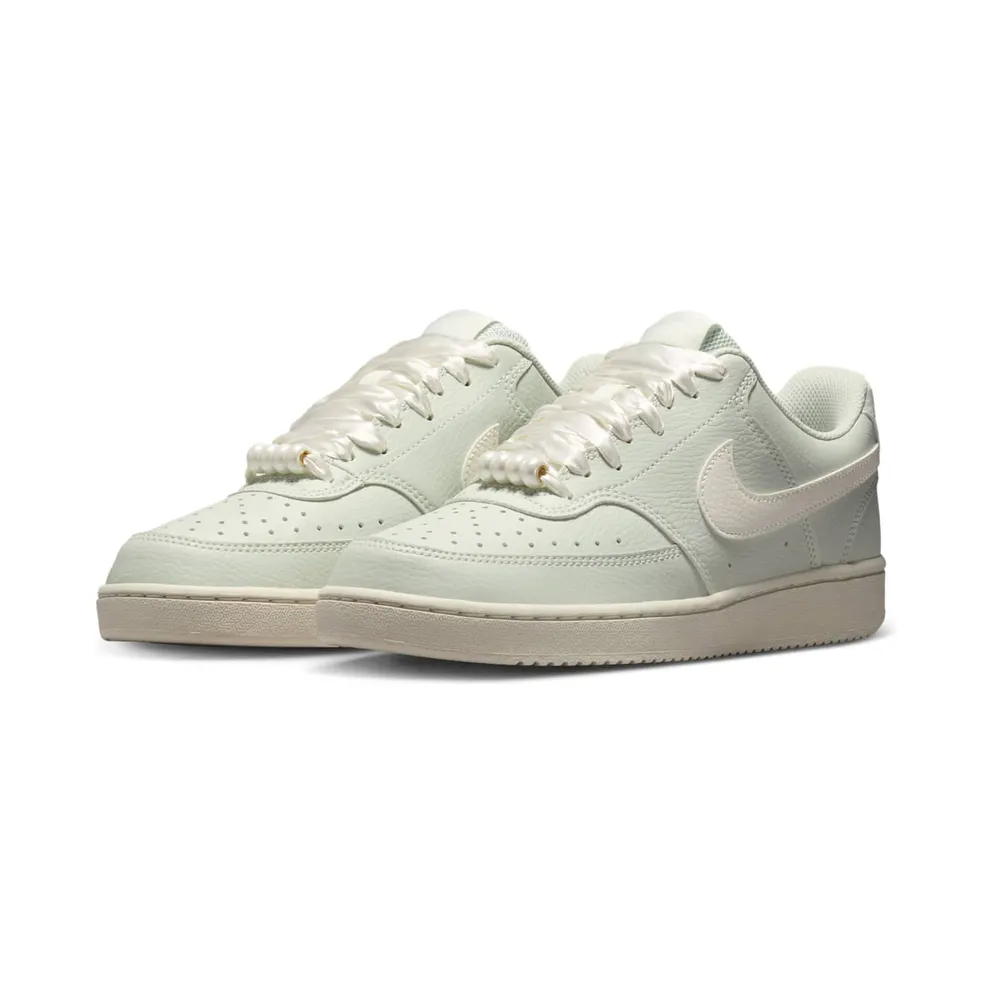 Nike Court Vision Low SE ‘Stitched Floral “Spruce Aura / Sail” (IB6652-002)