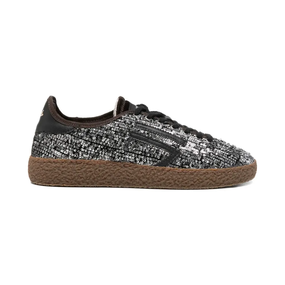 Puraai Lace-up Shoes mit Pailletten – Black (PU601X017)