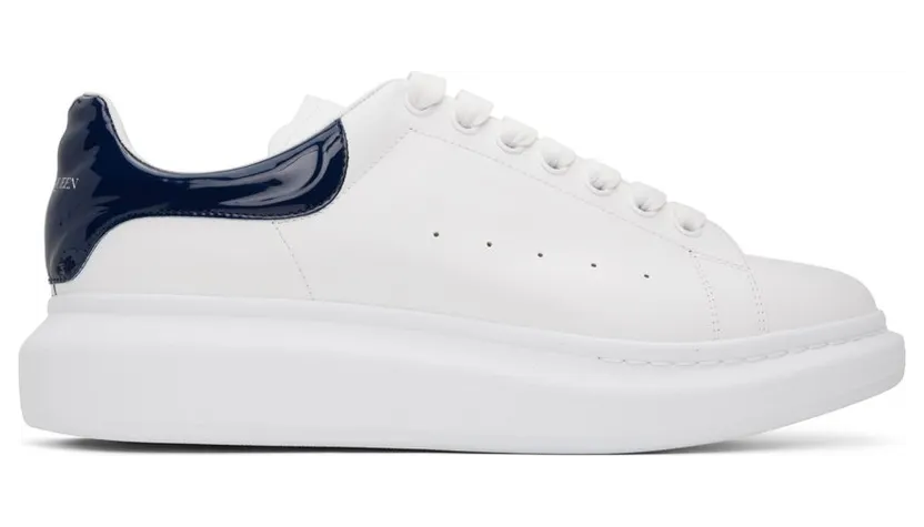 Alexander McQueen White Oversized 9095 WHITE/NAVY (727390WICGW)