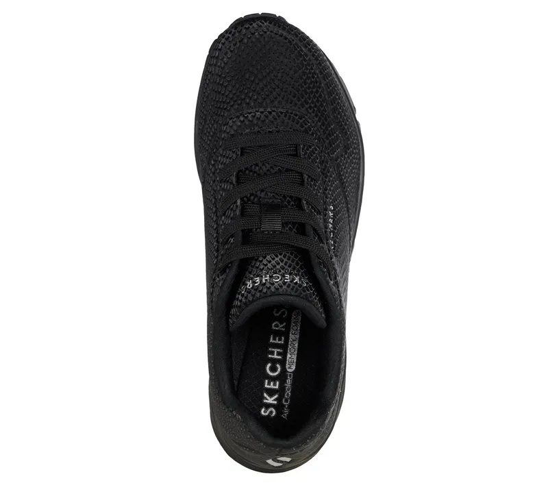 Skechers UNO – Shiny Scale Sneaker Black