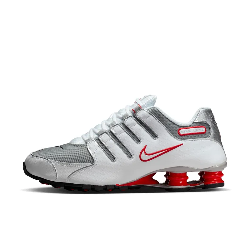 Nike Shox NZ White “Red Metallic Silver” (378341-104)
