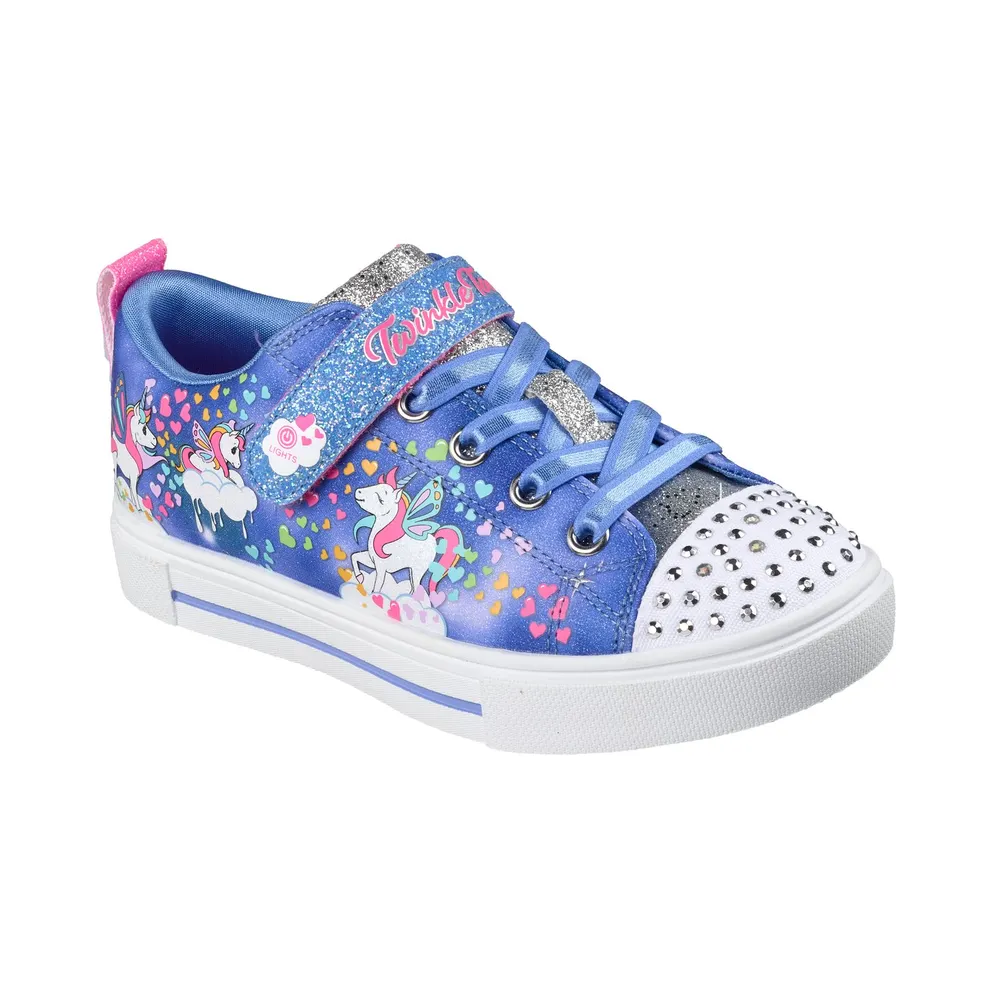 Skechers Twinkle Toes: Twinkle Sparks “Unicorn Wonderland Sneaker Blue” (314468LBLMT)