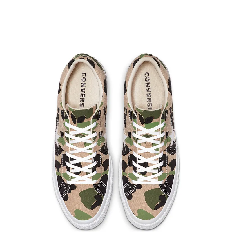 Converse One Star Ox Duck Camo Candied Ginger/Piquant Green (165027C)