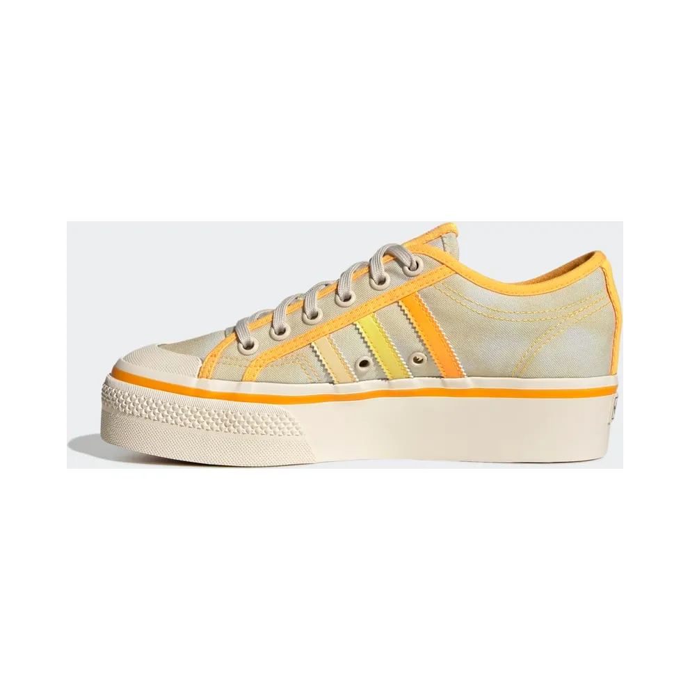Adidas Nizza Platform Almost Yellow / Orange Tint / Wonder White (GX4607)
