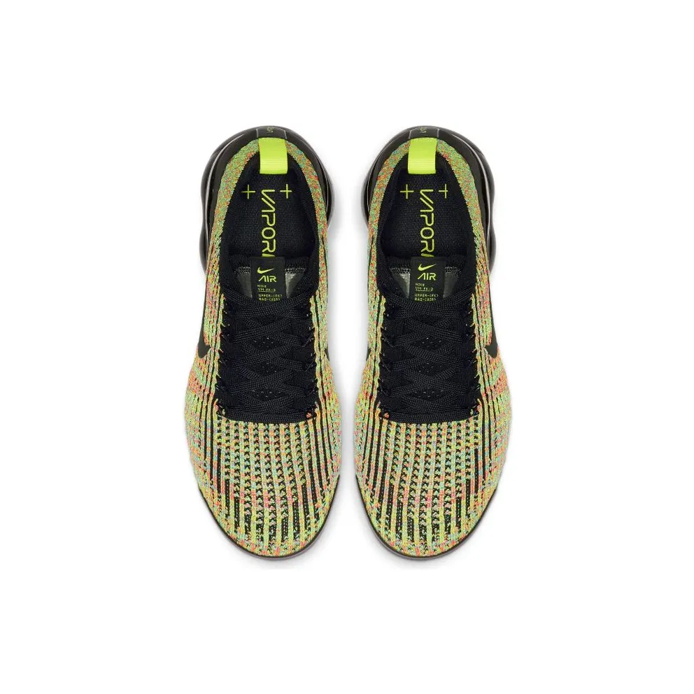 Nike Air VaporMax Flyknit 3 Multi-Color (W) Black/Black-Volt-Blue Lagoon-Racer Pink-Electro Green (AJ6910-004)
