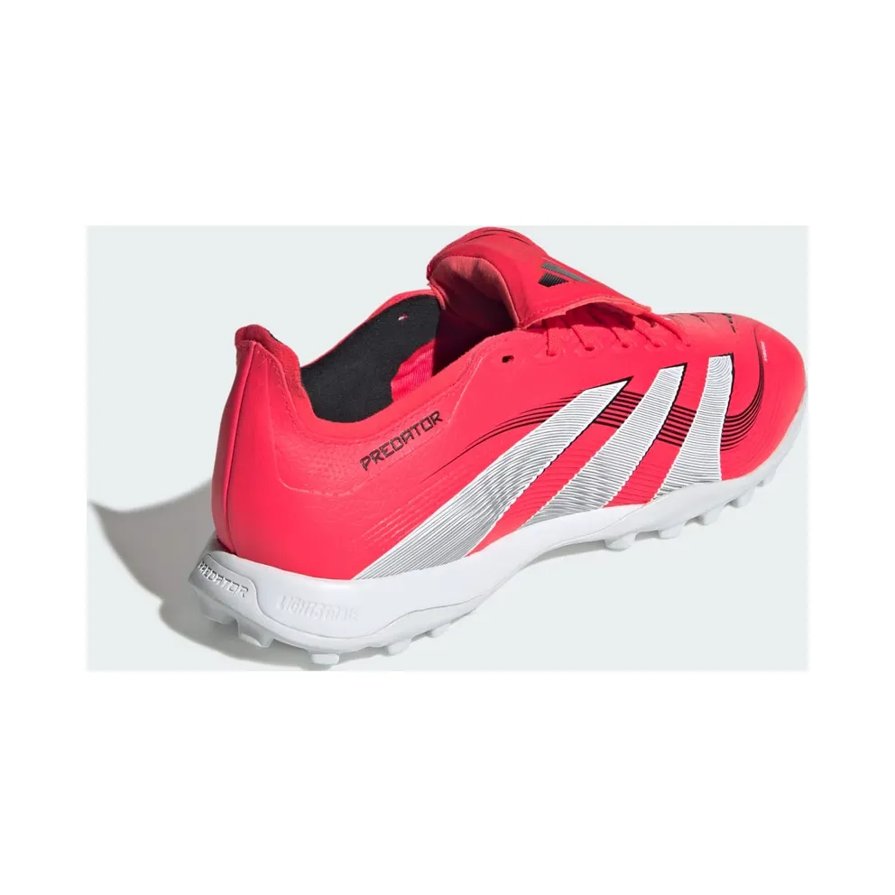 adidas Predator League Fold-over Tongue Turf Boots “Lucid Red / Cloud White / Core Black” (JS0384)