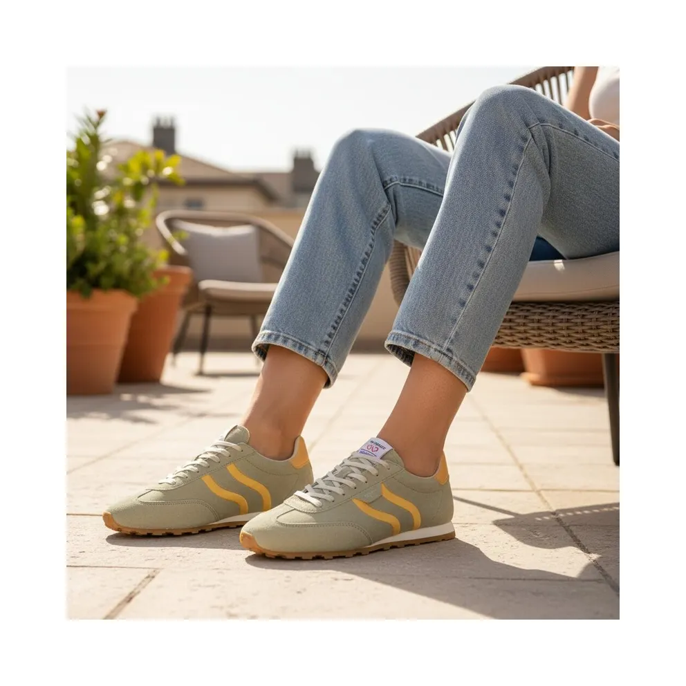 tamaris sneaker Donkerbeige / Lichtoranje (1-23614-46-771)