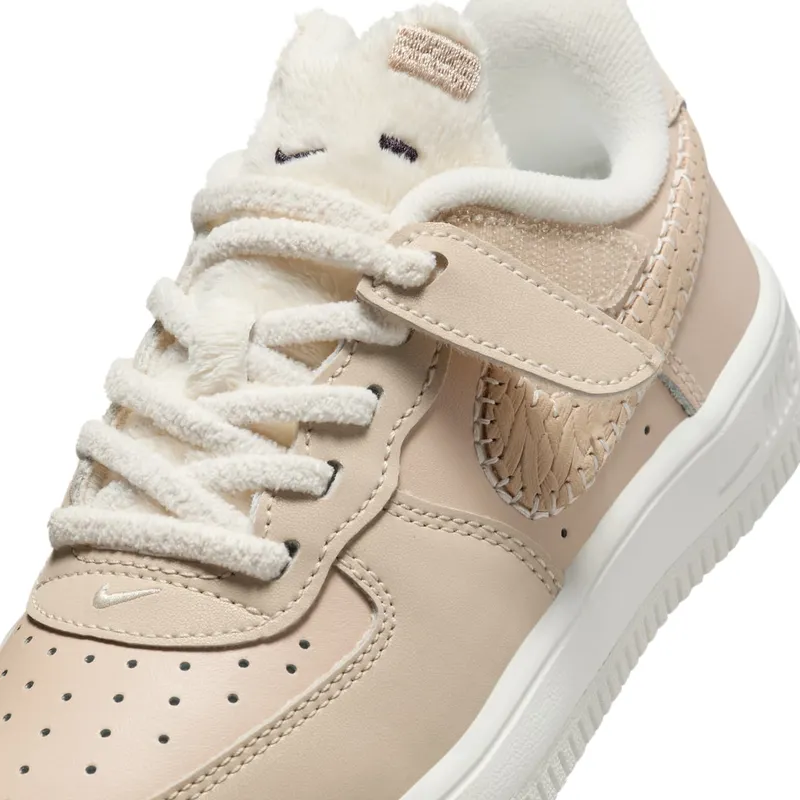 Nike Force 1 Low SE EasyOn PS “Sanddrift Sail Dark Raisin Pale Ivory” (FZ4514-100)