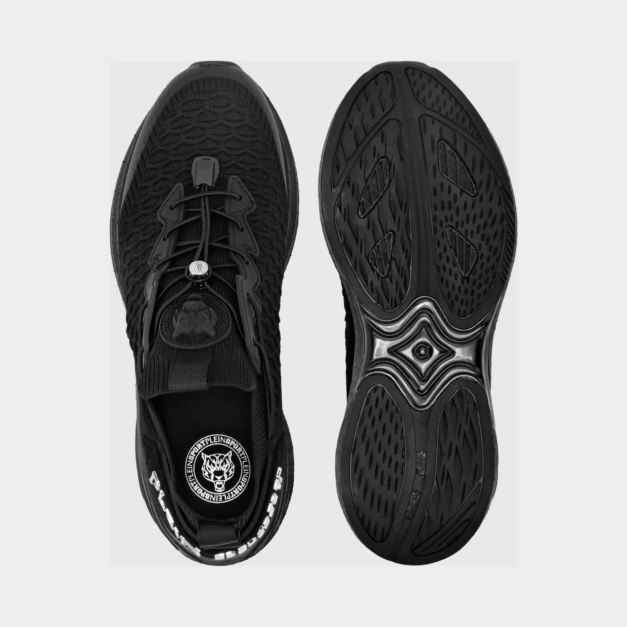 Plein Sport Crochet Knit Sneakers Black (SAESUSC0751STE003N02) (3)