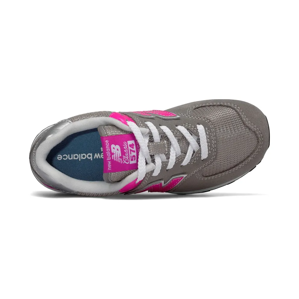 New Balance New Balance Kids’ 574 Core Grey/Pink (GC574GP)