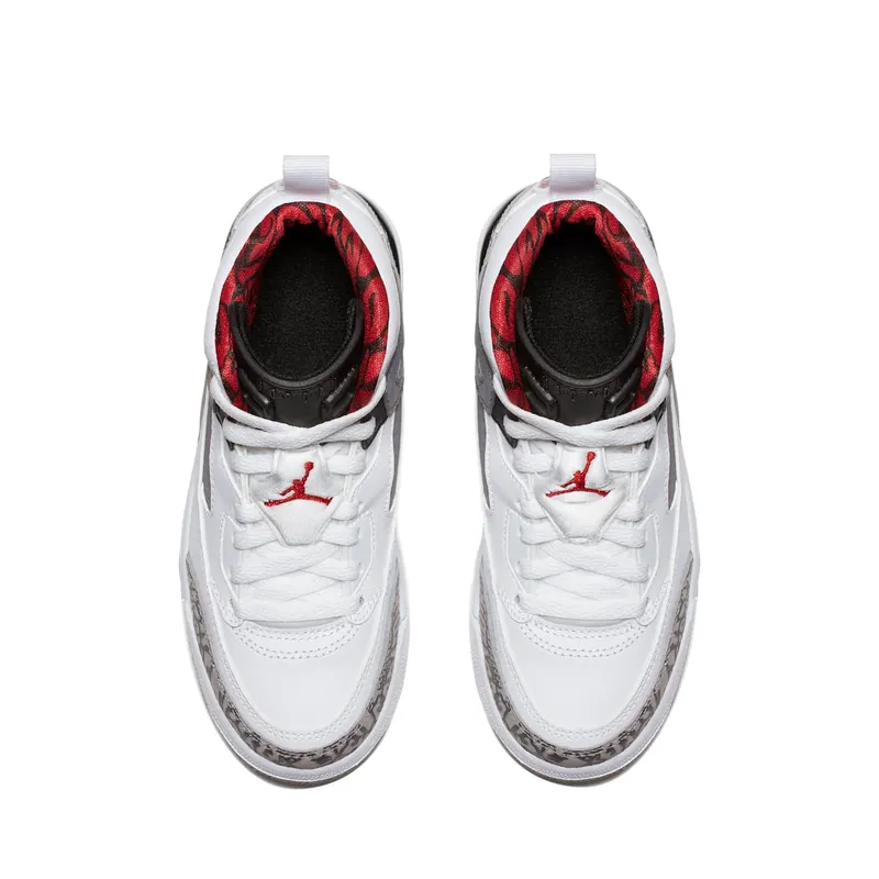 Jordan Spizike White Cement 2017 (PS) White/Varsity Red-Cement Grey-Black-Dark Grey (317700-122)