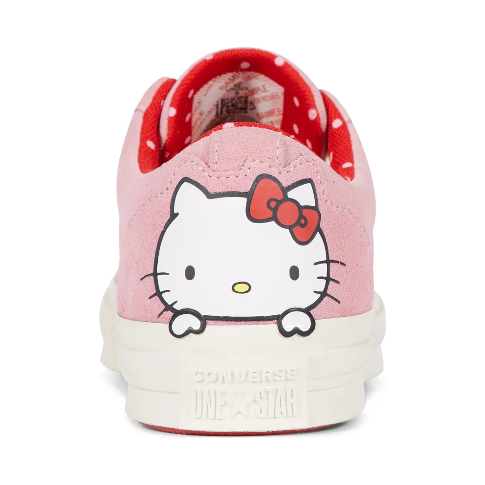 Converse One Star Ox Hello Kitty Pink Prism Pink/Fiery Red-Egret (162939C)