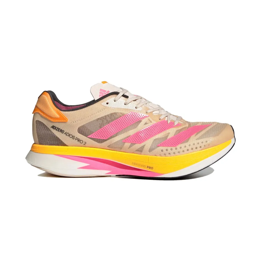 adidas Adizero Adios Pro 2 Halo Ivory Pink Solar Gold (H67508)