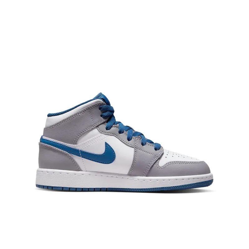 Air Jordan 1 Mid GS “Cement / True Blue” (DQ8423-014)