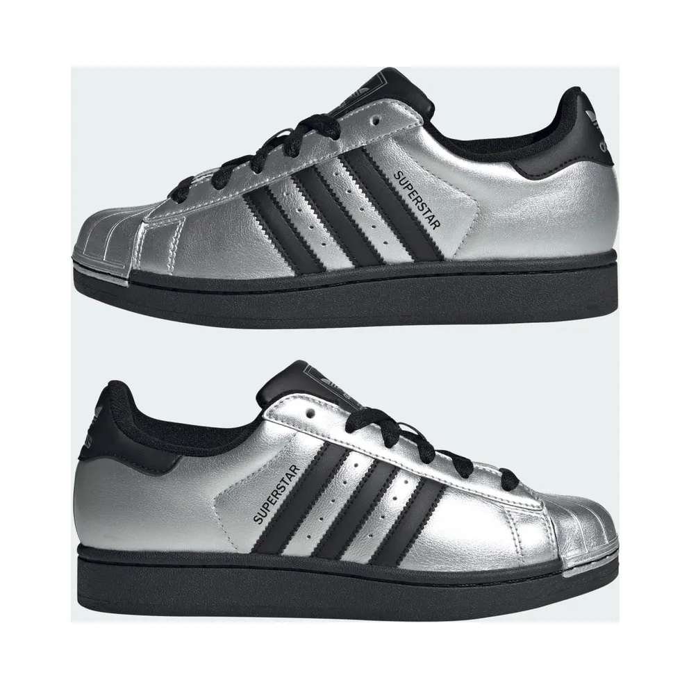 Adidas SUPERSTAR II Shoes Silver Metallic / Core Black / Core Black (IH1599)