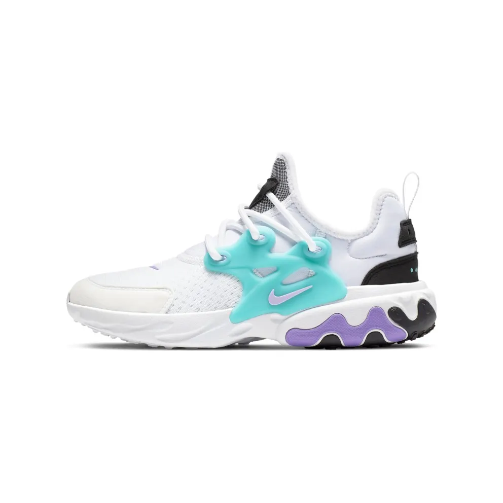 Nike React Presto Cassette (GS) White/Night Maroon-Black-Atomic Violet-Teal Nebula (BQ4002-102)