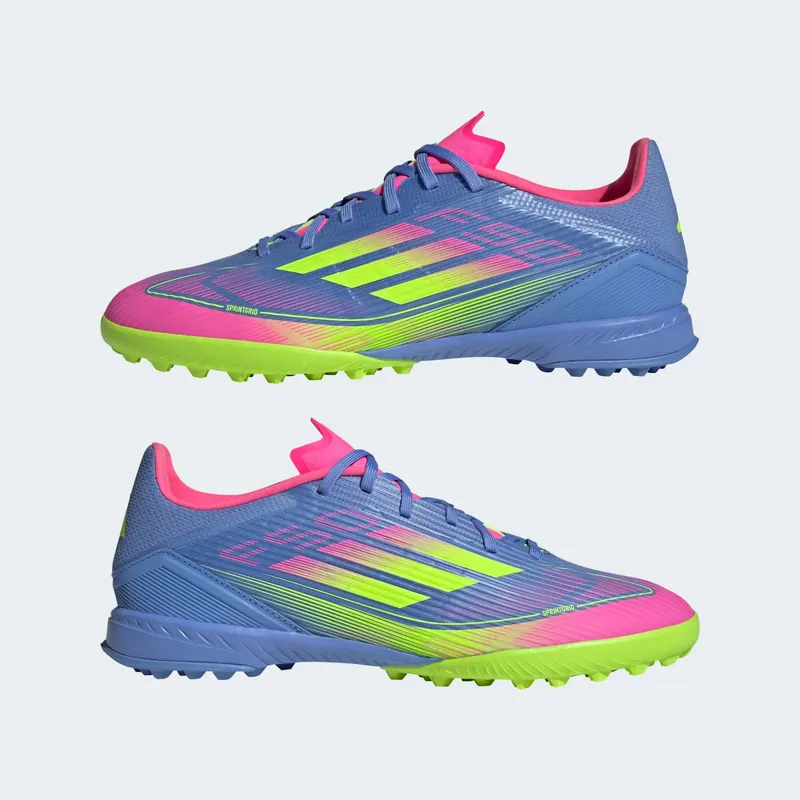adidas F50 League Turf Blue Fusion Lucid Lemon Lucid Pink (IE1230)
