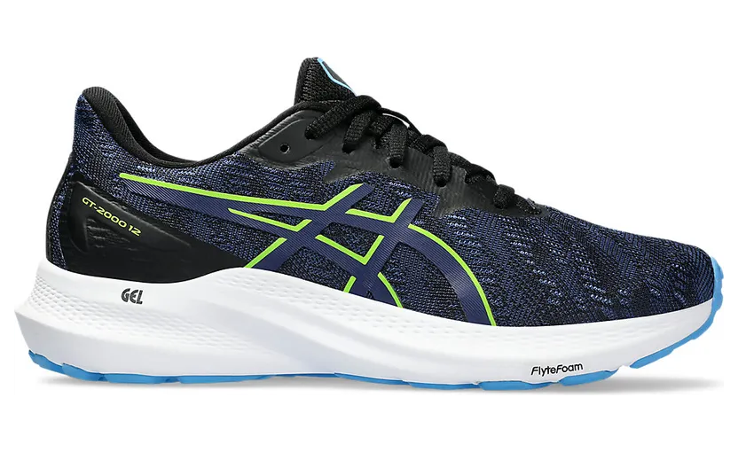 Asics Gt-2000 12 Gs Black/Blue Expanse (1014A330.003)
