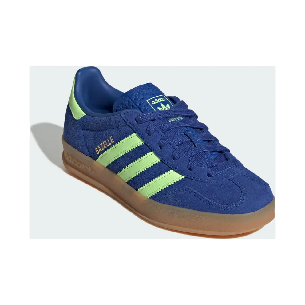 Adidas GAZELLE INDOOR Shoes Royal Blue / Green Spark / Gold Metallic (KI7176)