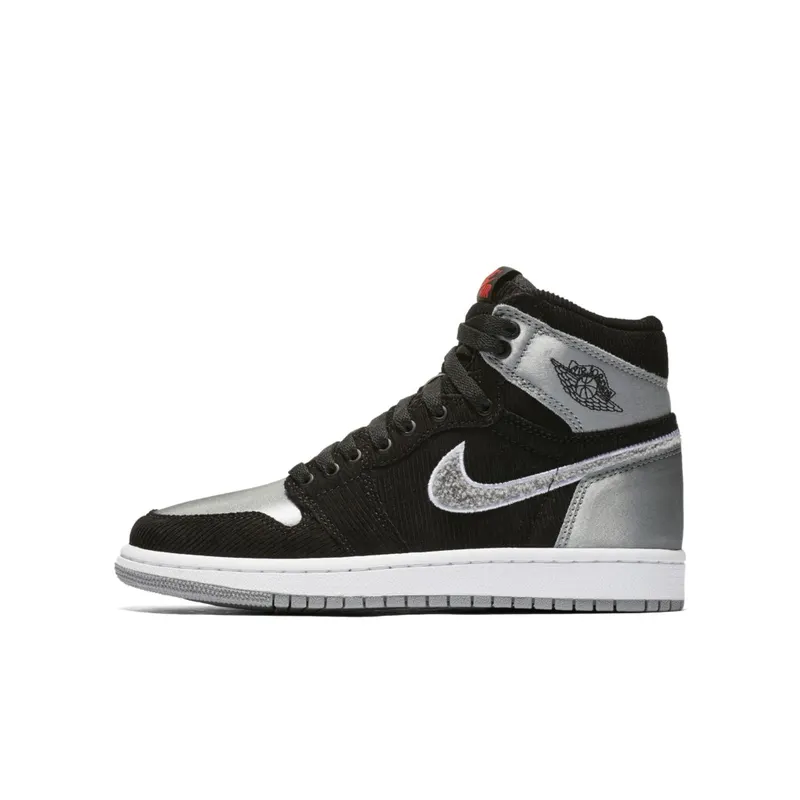 Jordan 1 Retro High Aleali May Shadow (GS) Black/Shadow Grey-White (AQ9710-062)
