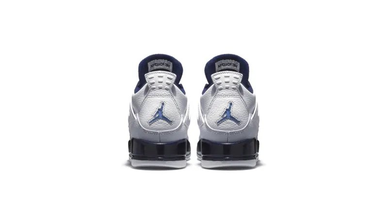 Jordan 4 Retro Columbia 2015 (GS) White/Legend Blue-Midnight Navy (408452-107)