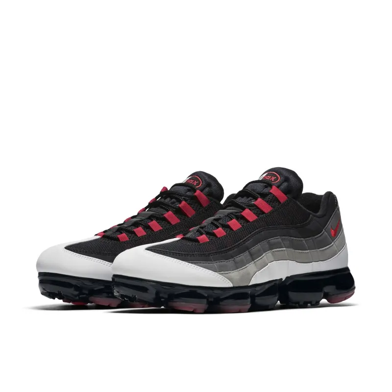 Nike Air VaporMax 95 Comet White/Hot Red-Dark Pewter-Granite (AJ7292-101)