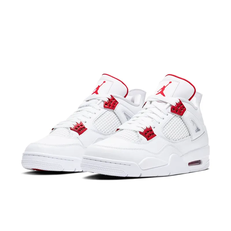 Jordan 4 Retro Metallic Red White/Metallic Silver-University Red (CT8527-112)