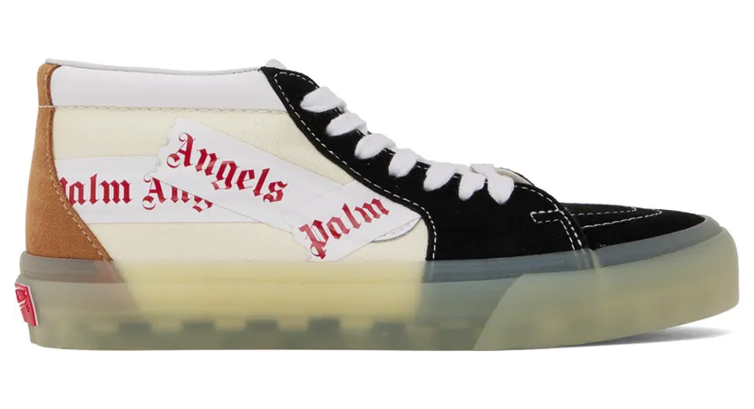 Palm Angels Black Vault By Vans Edition Sk8-Mid Sneakers (VN0A7TNH78C)
