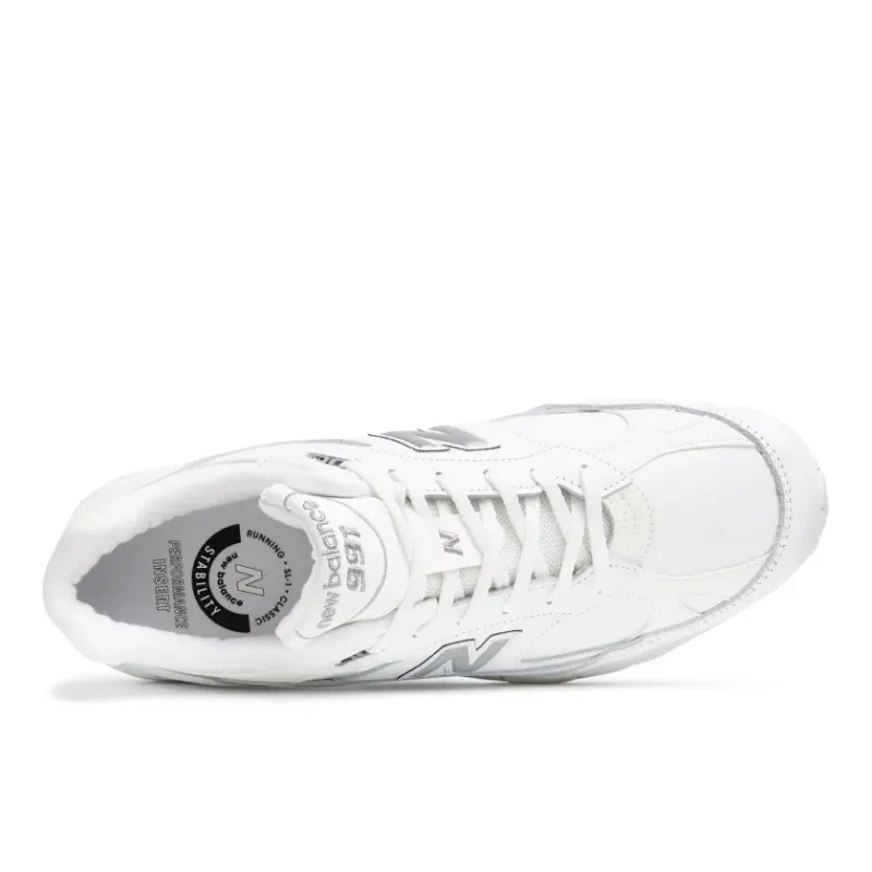 New Balance 991 MiUK White Grey (M991TW)