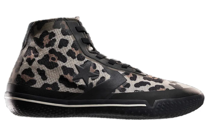 Converse All Star Pro BB ‘Leopard’ Parchment/Black/Egret (166451C)