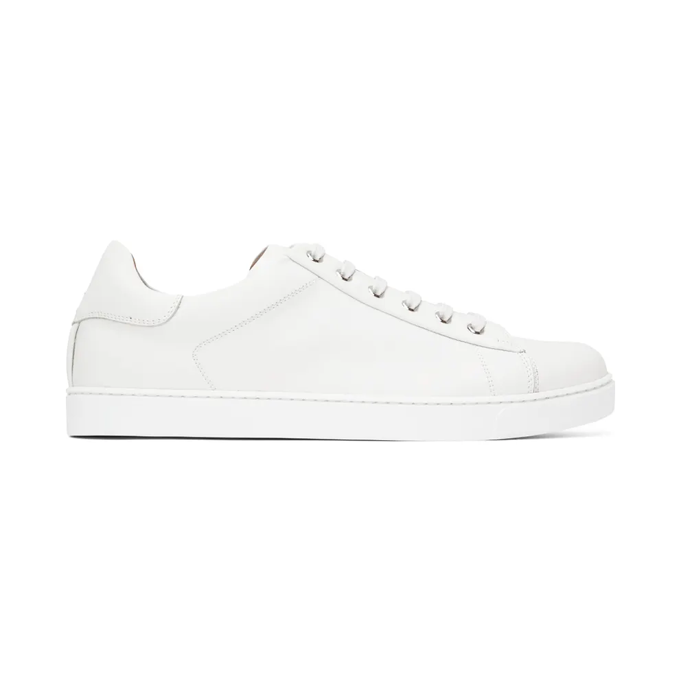Gianvito Rossi White Leather Low-Top Sneakers (S26340-M1WHT-CLN)