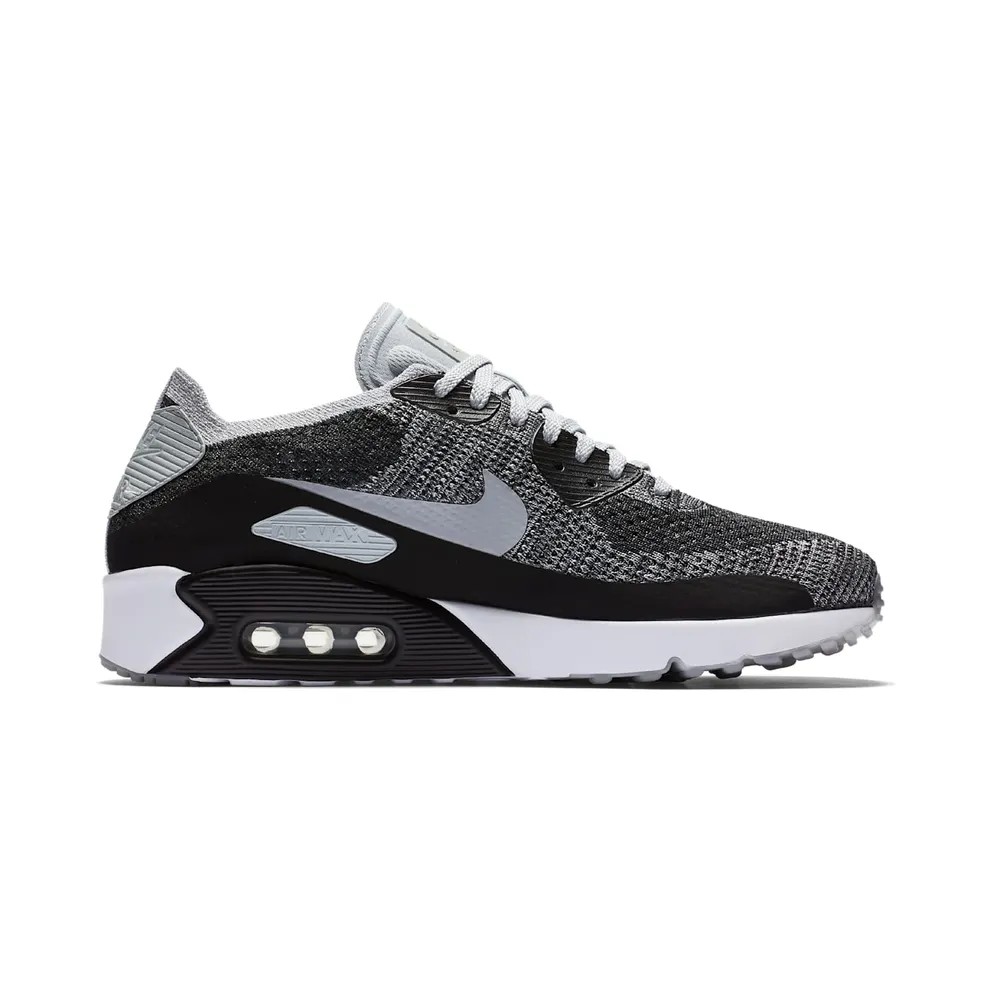 Nike Air Max 90 Ultra 2.0 Flyknit Black Wolf Grey Black/Wolf Grey-Pure Platinum-Dark Grey (875943-005)