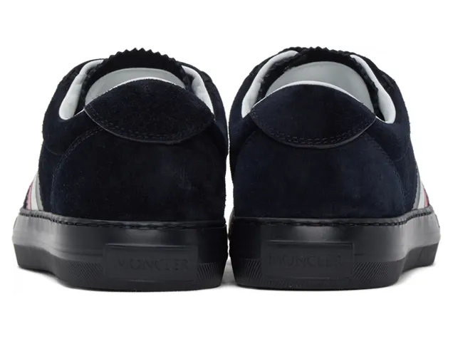 Moncler Navy Suede New Monaco Sneakers (F209A4M7144001A96) (4)