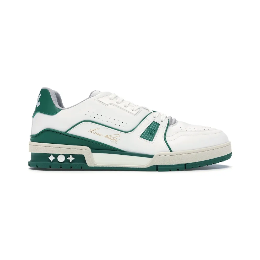 Louis Vuitton LV Trainer Sneaker Low White Green (1A54HS)