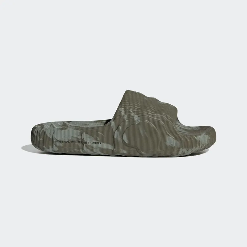 adidas Adilette 22 Slides Olive Strata Silver Green (HP6517)