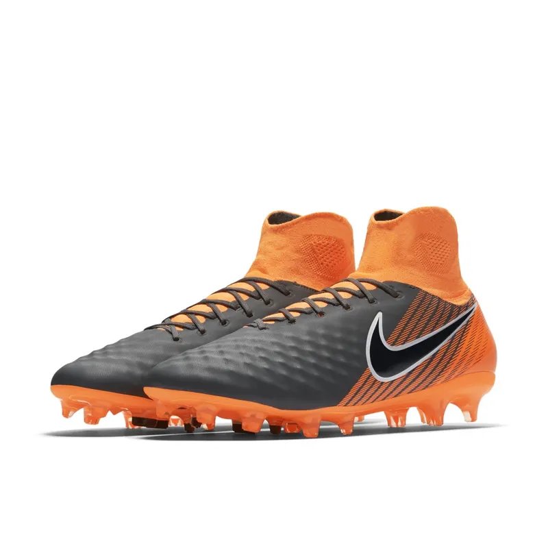 Nike Magista Obra II Pro DF FG Dark Grey Total Orange Dark Grey/Total Orange-White (AH7308-080)