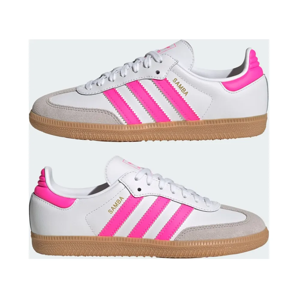 Adidas Samba OG Kids Cloud White / Lucid Pink / Gum (JQ2831)
