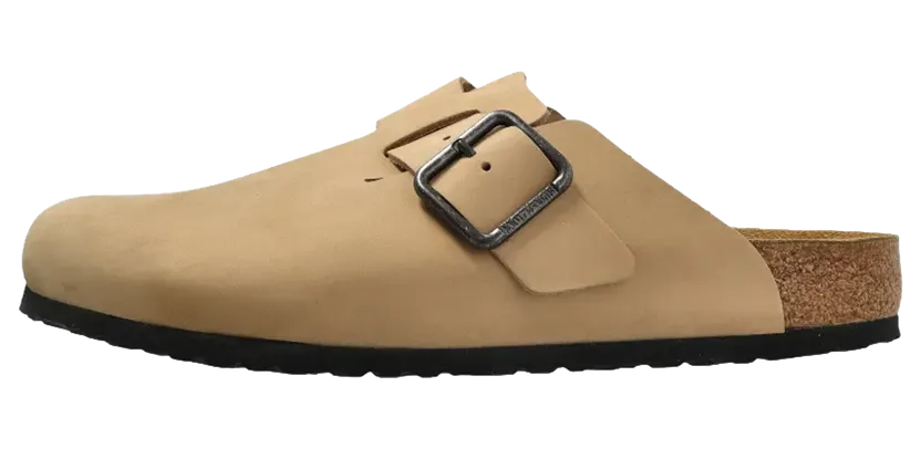 Birkenstock Boston Wire Buckle Nubuck Leather “Sandcastle” (1031584)