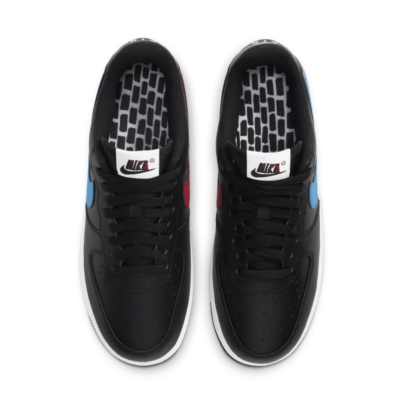 Nike Air Force 1 Low 3D (2020) Black/University Red-White-Photo Blue (CT2816-001)