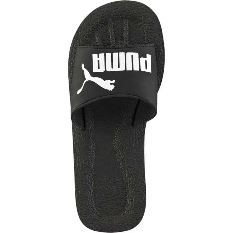 Puma Purecat Badelatschen black/white 39 für Herren, schwarz, Größe 46 EU / 11 UK (360262)