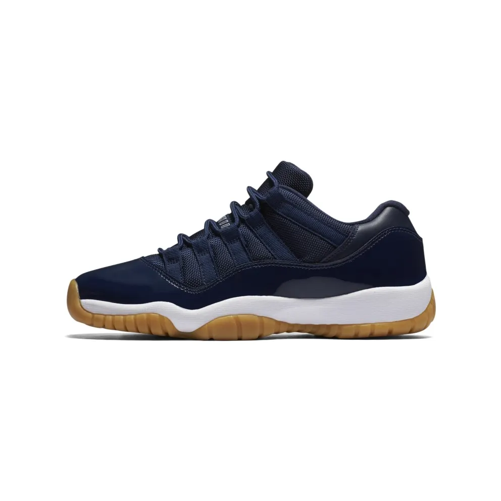 Jordan 11 Retro Low Midnight Navy (GS) Midnight Navy/White-Light Gum Brown (528896-405)