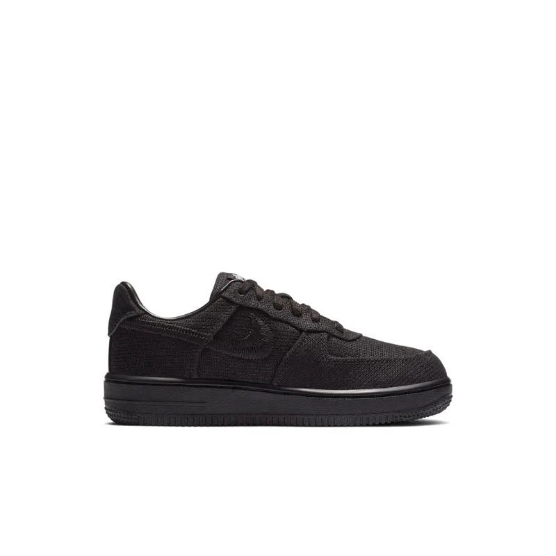 Nike Air Force 1 Low Stussy Black (PS) Black/Black/Black (DD1578-001)