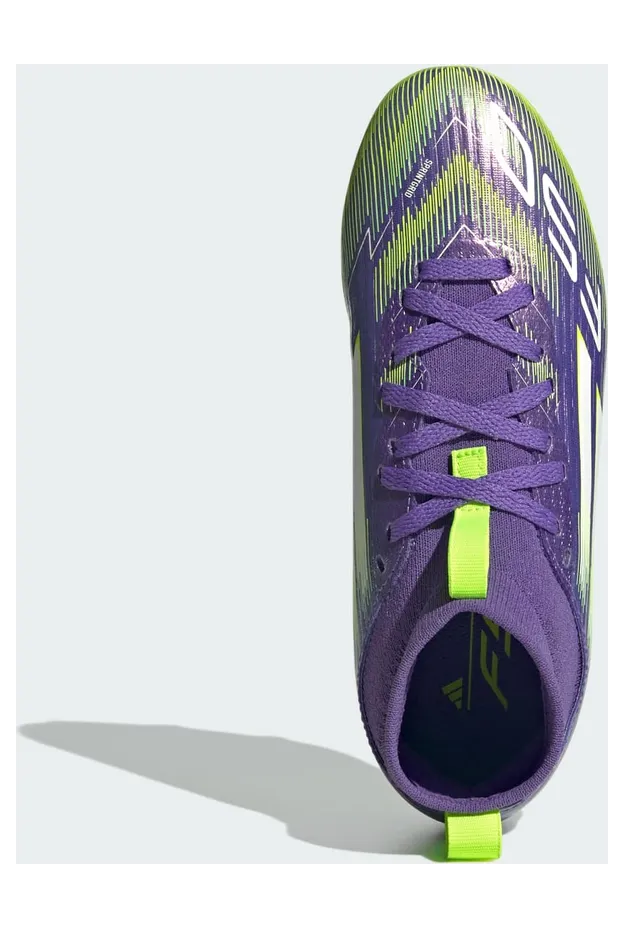 adidas F50 League Mid-Cut FG/MG Purple Rush Cloud White Lucid Lemon (JI3547)