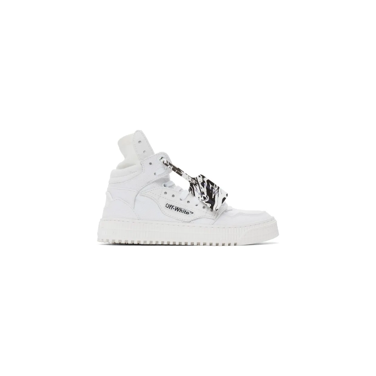 Off-White White Canvas Off-Court 3.0 High-Top Sneakers (OMIA065R21FAB0010101)