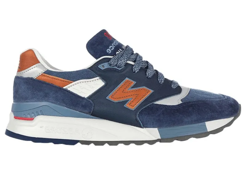 New Balance 998 Distinct Retro Ski Navy Blue Aster Carmel (M998DSNG)